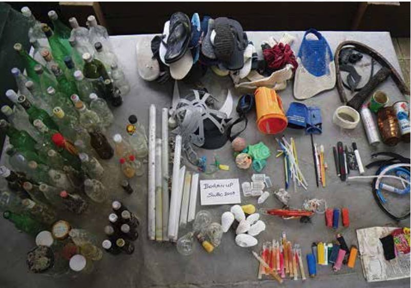 Rubbish sorting examples